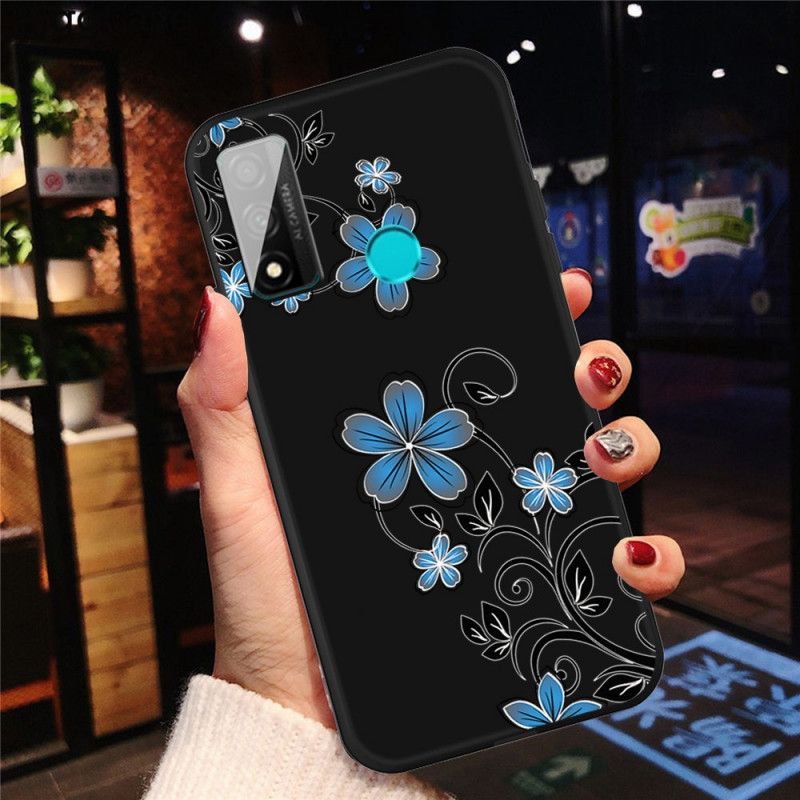 Hülle Huawei P Smart 2020 Blaue Blüten