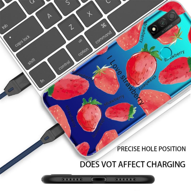 Hülle Huawei P Smart 2020 Erdbeere / Ich Liebe Erdbeere