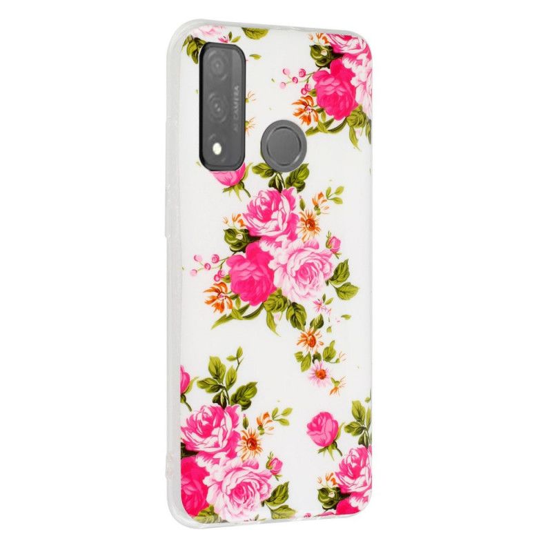 Hülle Huawei P Smart 2020 Fluoreszierende Freiheitsblumen