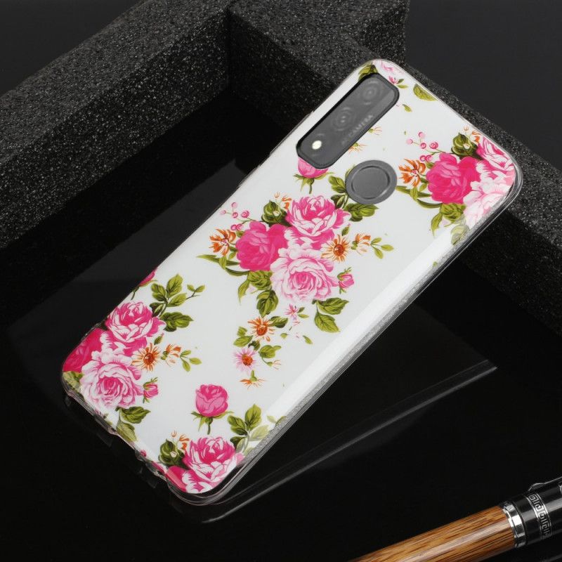 Hülle Huawei P Smart 2020 Fluoreszierende Freiheitsblumen