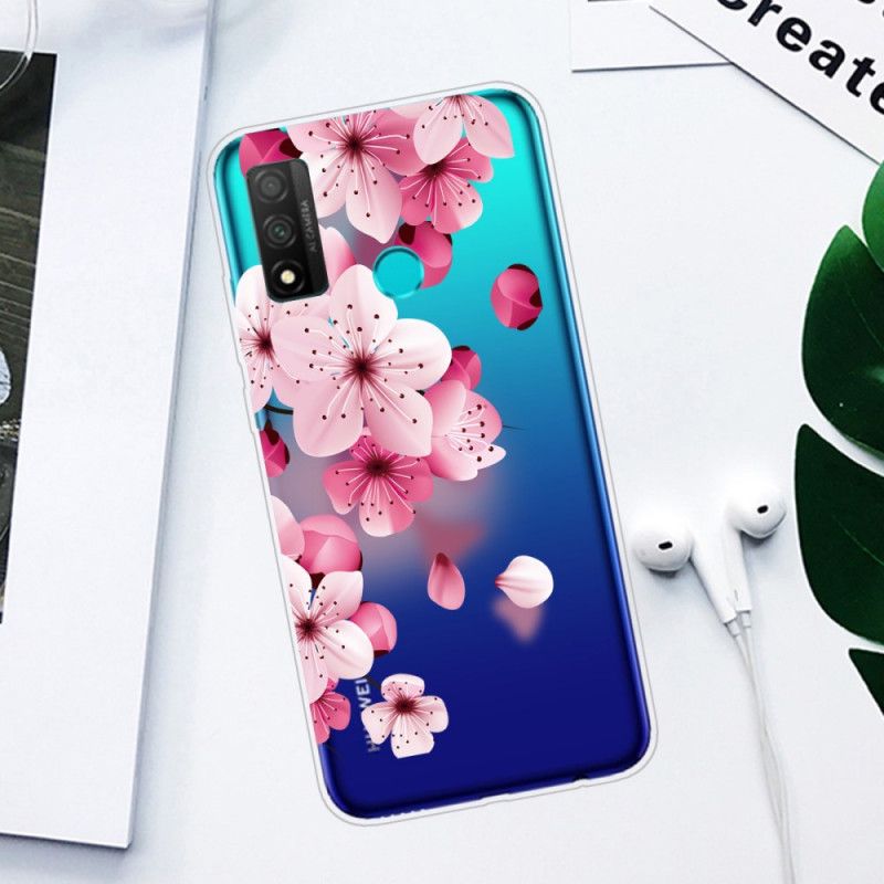 Hülle Huawei P Smart 2020 Große Rosa Blüten