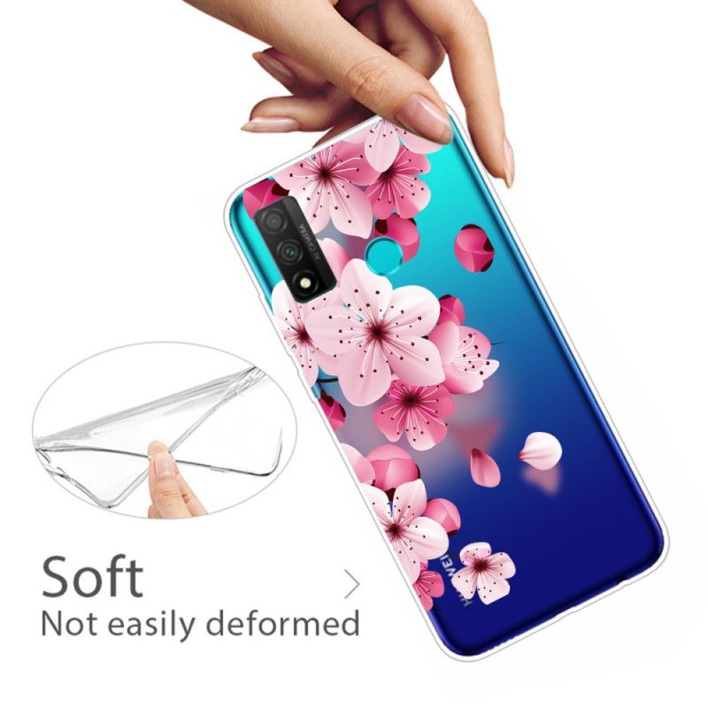 Hülle Huawei P Smart 2020 Große Rosa Blüten