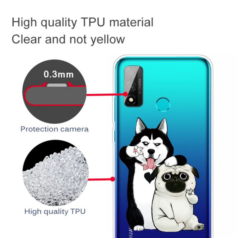 Hülle Huawei P Smart 2020 Handyhülle Lustige Hunde