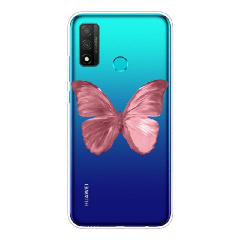 Hülle Huawei P Smart 2020 Pink Wilde Schmetterlinge