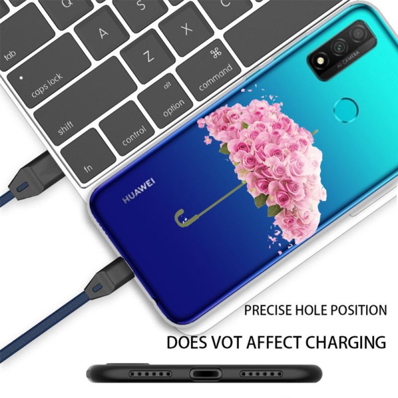 Hülle Huawei P Smart 2020 Regenschirm In Rosen