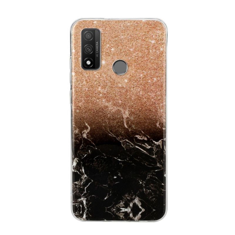 Hülle Huawei P Smart 2020 Schwarz Marmorglitter