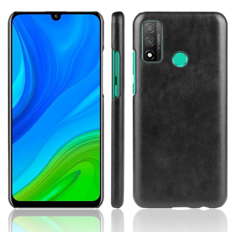 Hülle Huawei P Smart 2020 Schwarz Performance Lychee Ledereffekt