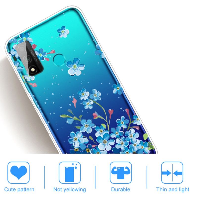 Hülle Huawei P Smart 2020 Strauß Blauer Blumen