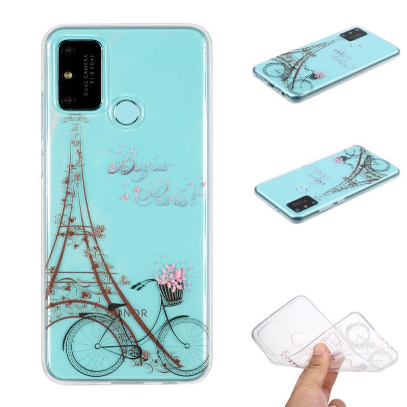 Hülle Huawei P Smart 2020 Transparent Hallo Paris