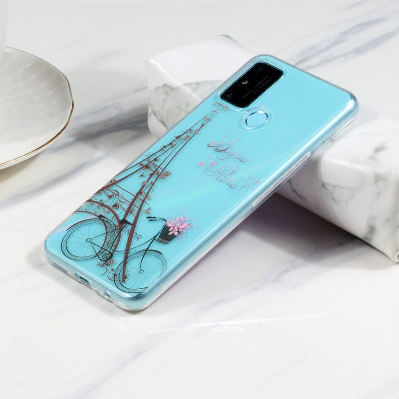 Hülle Huawei P Smart 2020 Transparent Hallo Paris