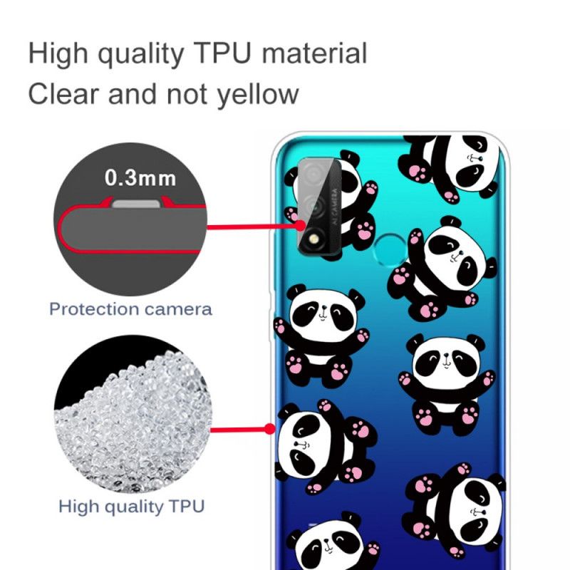 Hülle Huawei P Smart 2020 Transparente Pandas Haben Spaß