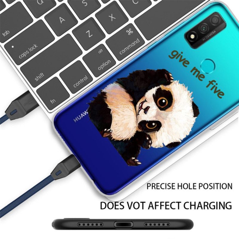 Hülle Huawei P Smart 2020 Transparenter Panda. Gib Mir Fünf