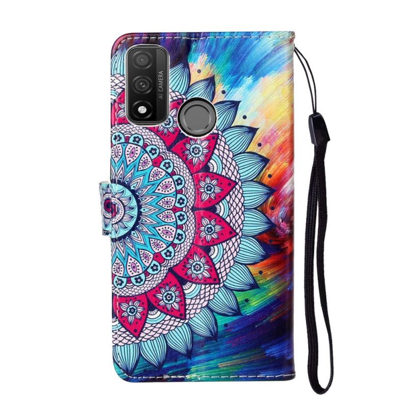 Lederhüllen Huawei P Smart 2020 Handyhülle Ultra Buntes Mandala