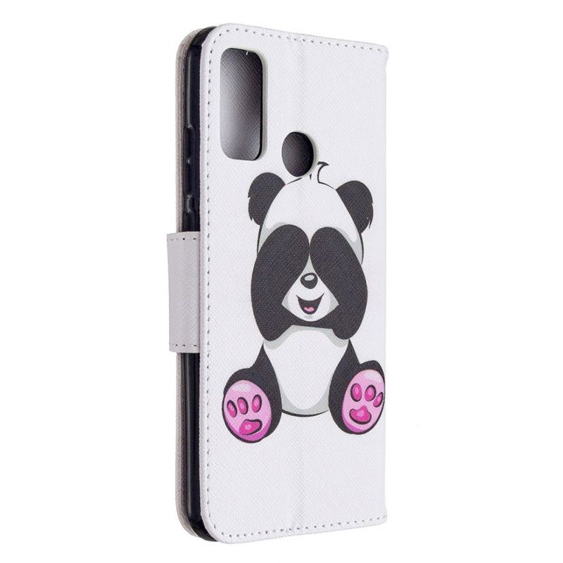 Lederhüllen Huawei P Smart 2020 Lustiger Panda