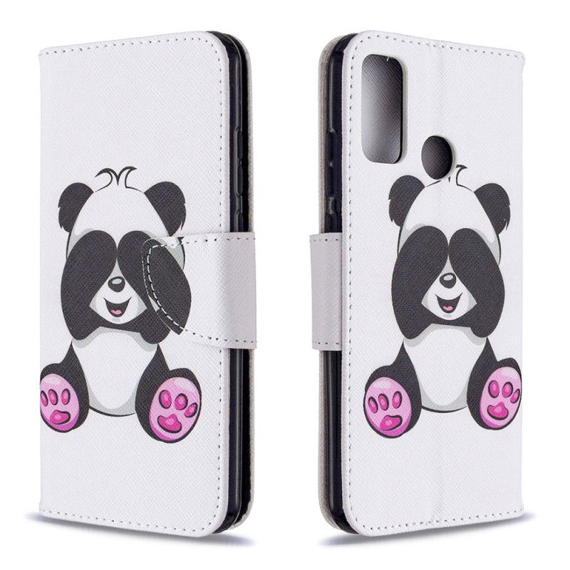 Lederhüllen Huawei P Smart 2020 Lustiger Panda