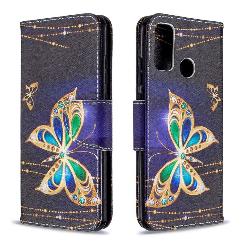 Lederhüllen Huawei P Smart 2020 Magischer Schmetterling
