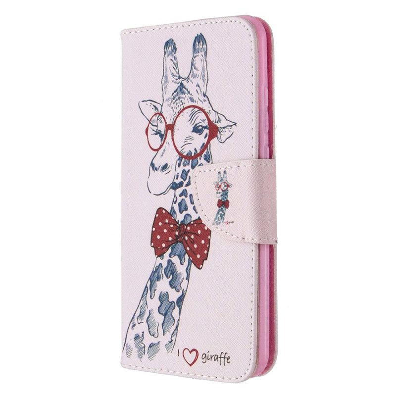 Lederhüllen Huawei P Smart 2020 Nerd-Giraffe