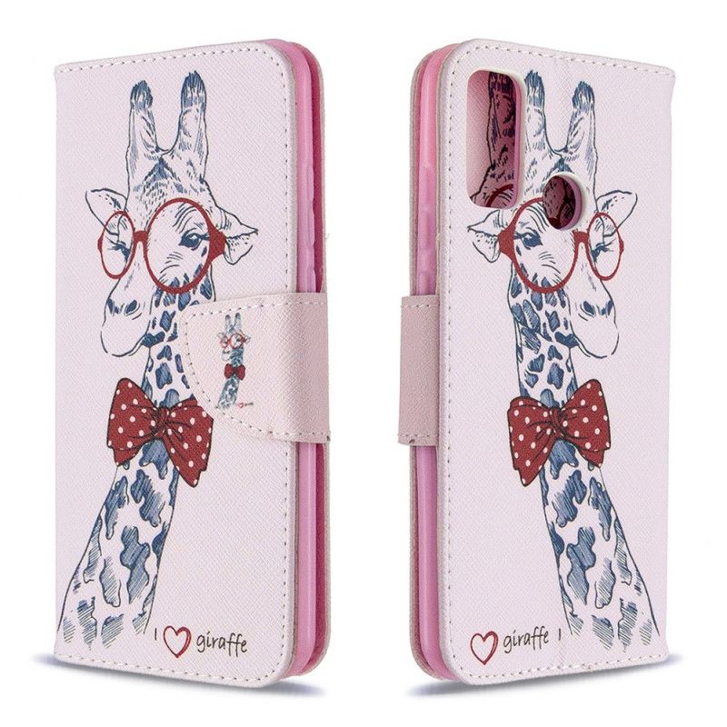 Lederhüllen Huawei P Smart 2020 Nerd-Giraffe