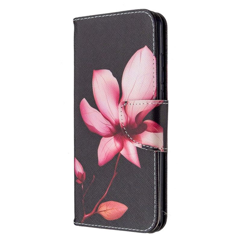 Lederhüllen Huawei P Smart 2020 Rosa Blume