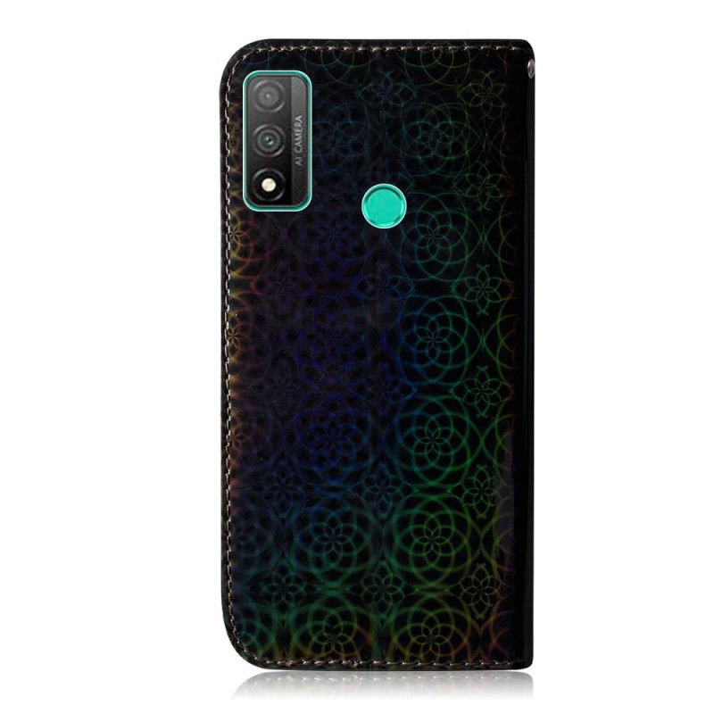 Lederhüllen Huawei P Smart 2020 Schwarz Reine Farbe