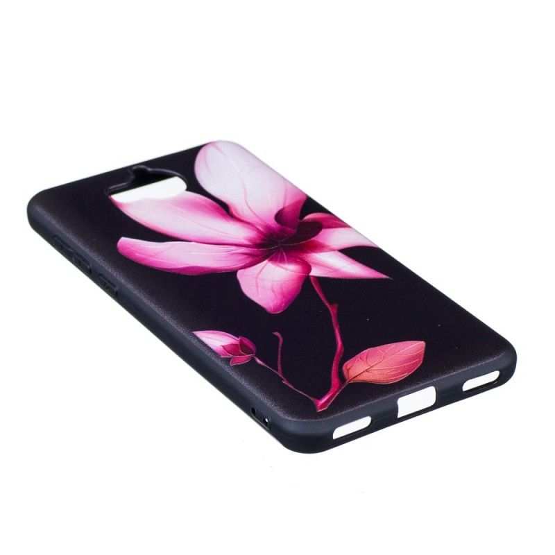 Hülle Huawei Y6 2017 Geprägte Rosa Blume