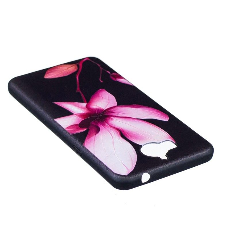 Hülle Huawei Y6 2017 Geprägte Rosa Blume