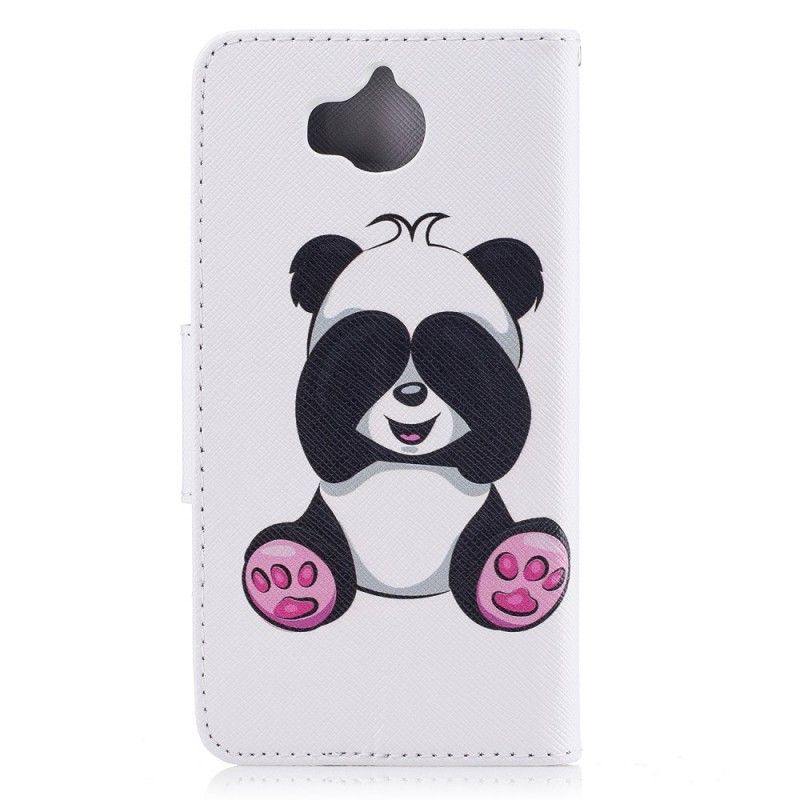 Lederhüllen Für Huawei Y6 2017 Lustiger Panda