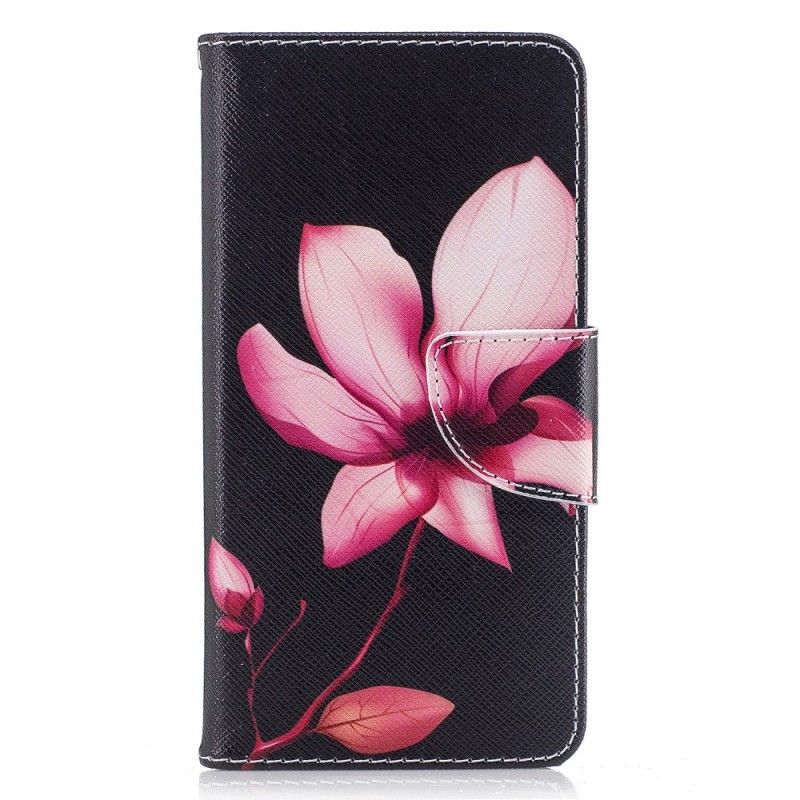 Lederhüllen Huawei Y6 2017 Rosa Blume