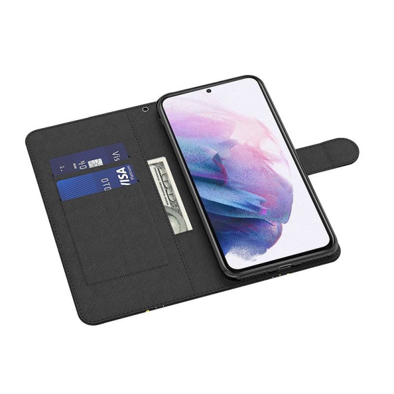 Flip Case Für Moto E40 / E30 / E20 Panda Und Bambus