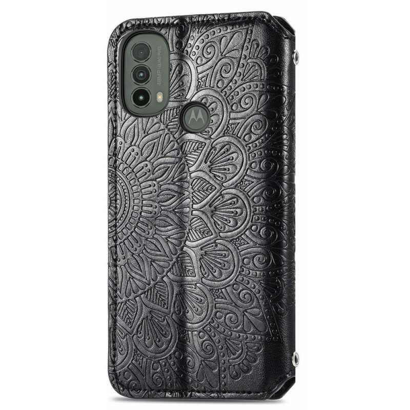 Schutzhülle Für Moto E40 / E30 / E20 Flip Case Mandala