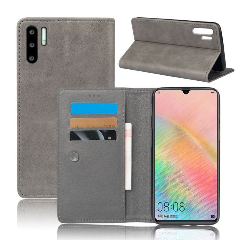 Flip Case Huawei P30 Pro Handyhülle Ledereffekt