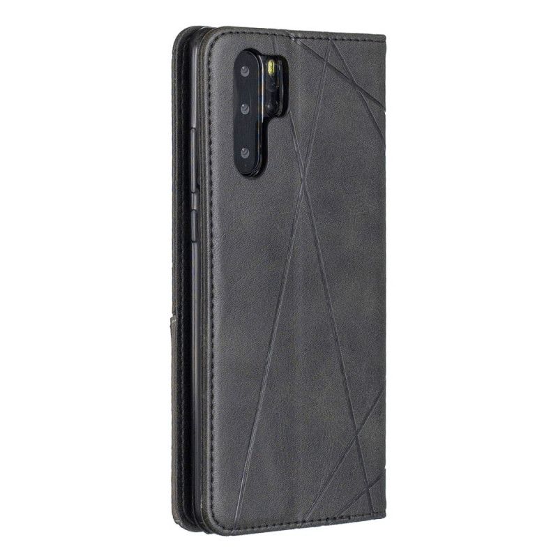 Flip Case Huawei P30 Pro Schwarz Künstlerstil