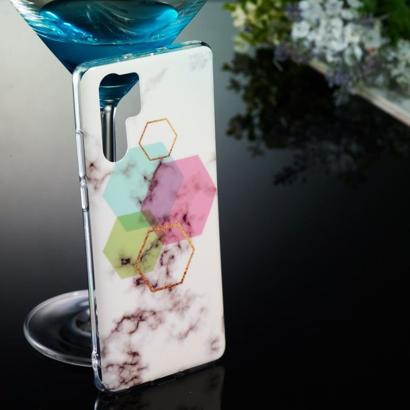 Hülle Für Huawei P30 Pro Exagon Marmor