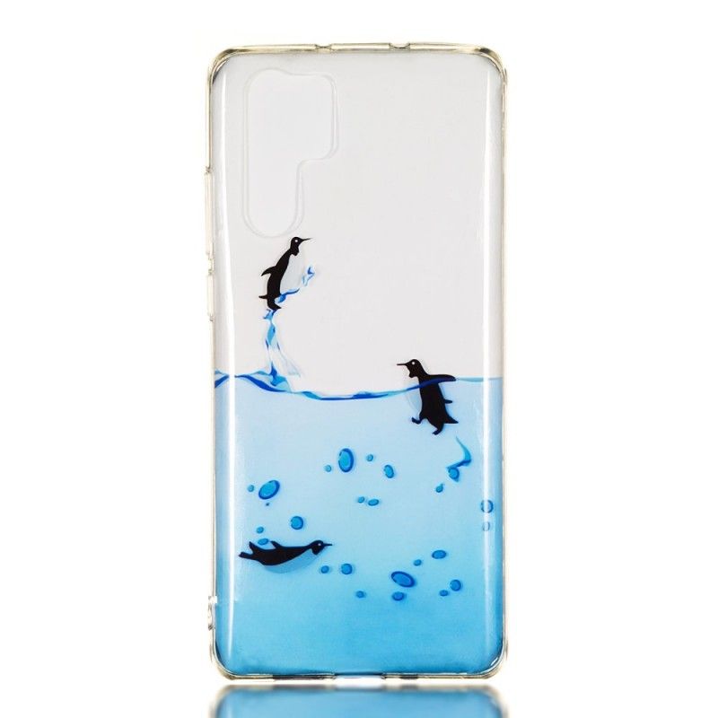 Hülle Für Huawei P30 Pro Transparentes Pinguinspiel