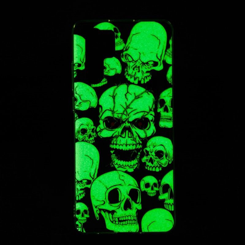 Hülle Huawei P30 Pro Aufmerksamkeit Fluoreszierende Schädel