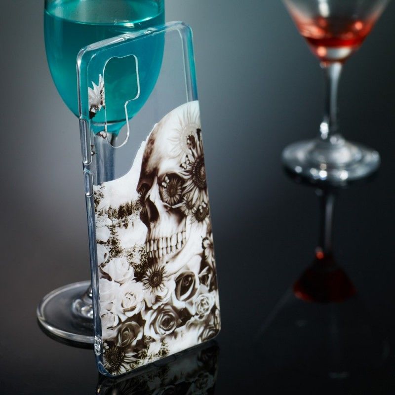 Hülle Huawei P30 Pro Durchsichtiger Blütenschädel