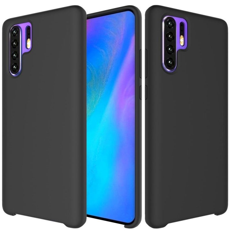 Hülle Huawei P30 Pro Schwarz Silikonflüssigkeit