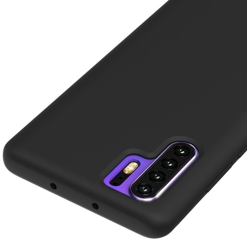 Hülle Huawei P30 Pro Schwarz Silikonflüssigkeit