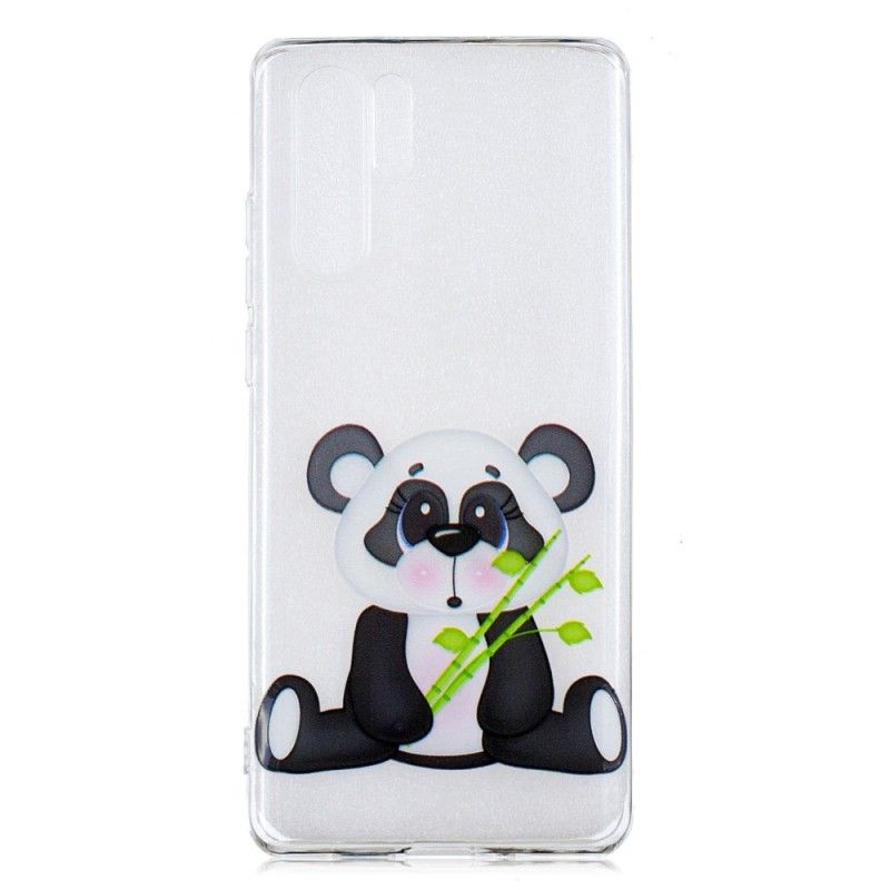 Hülle Huawei P30 Pro Transparenter Trauriger Panda