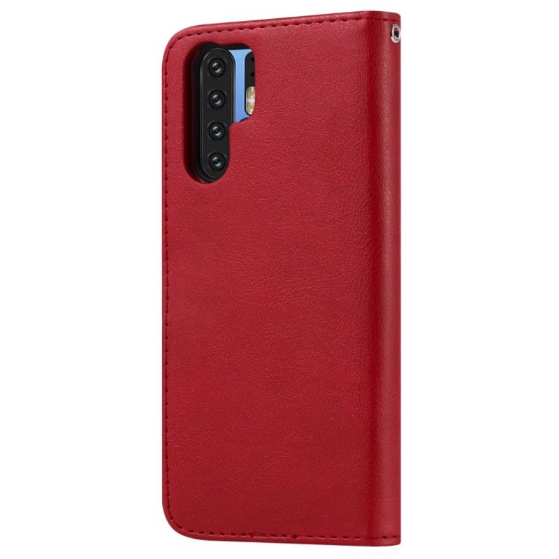 Lederhüllen Huawei P30 Pro Schwarz Retro Abnehmbar