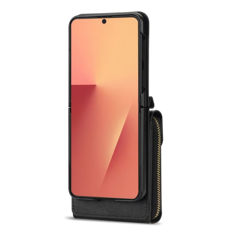 Case Samsung Galaxy Z Flip 7 Geldbörse Mit Reißverschluss Und Schultergurt