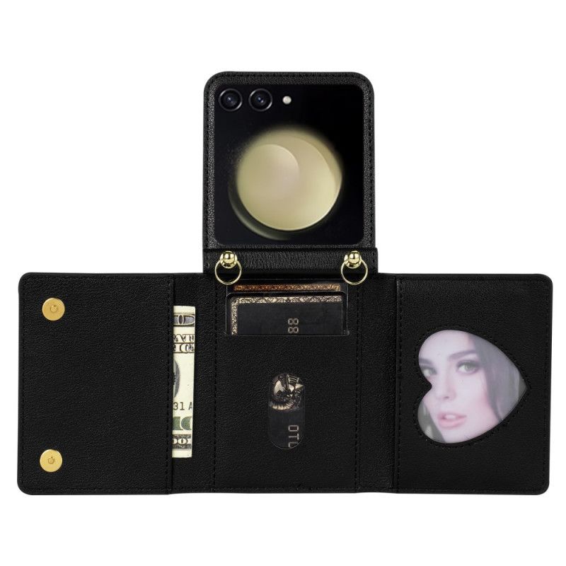 Case Samsung Galaxy Z Flip 7 Rfid-geldbörse Und Schultergurt