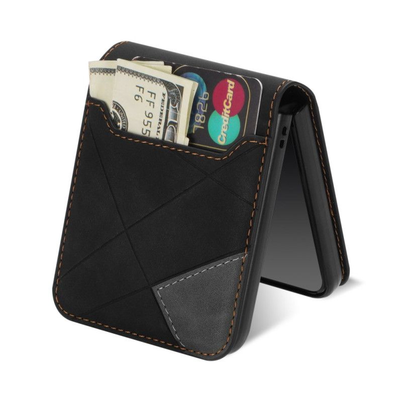 Hülle Für Samsung Galaxy Z Flip 7 Gemusterter Kartenhalter