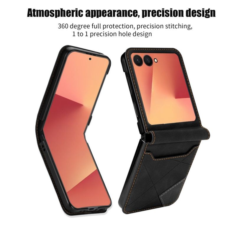 Hülle Für Samsung Galaxy Z Flip 7 Gemusterter Kartenhalter