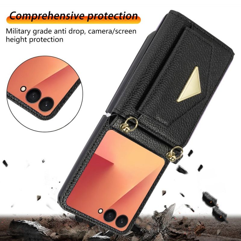 Hülle Für Samsung Galaxy Z Flip 7 Kartenhalterung Und Handschlaufe