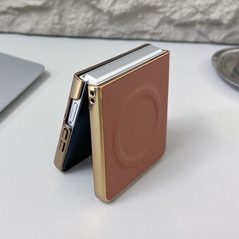 Hülle Für Samsung Galaxy Z Flip 7 Magnetische Nappa-oberfläche