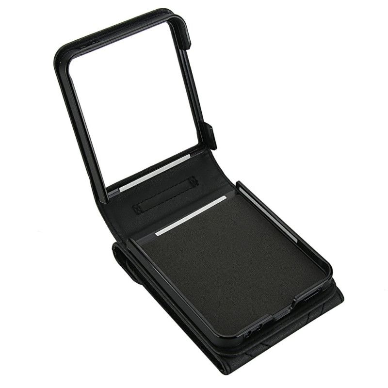 Hülle Für Samsung Galaxy Z Flip 7 Rfid-blockierender Kartenhalter Und Riemen