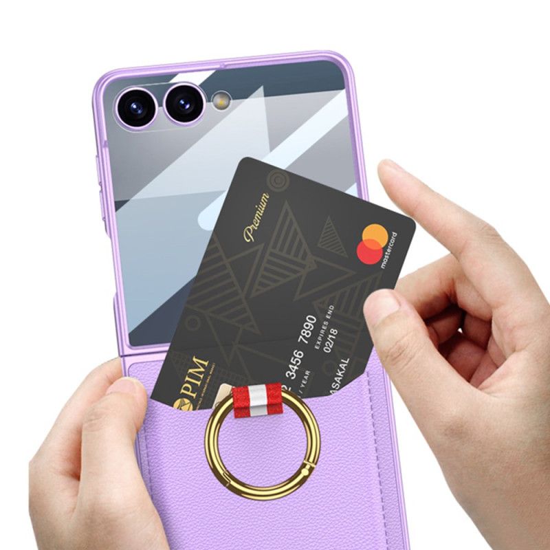 Hülle Für Samsung Galaxy Z Flip 7 Ringhalter Und Kartenhalter