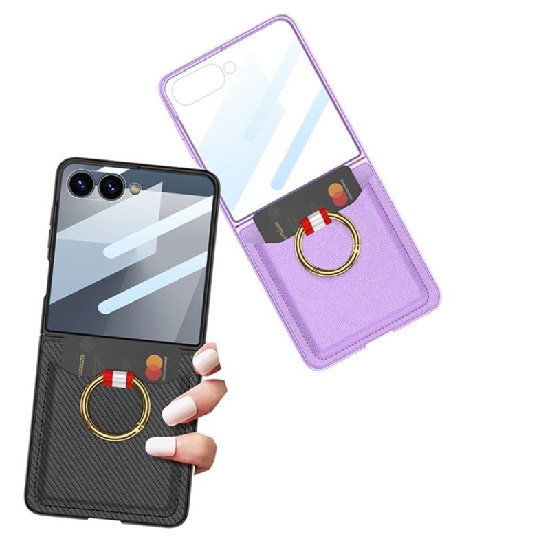 Hülle Für Samsung Galaxy Z Flip 7 Ringhalter Und Kartenhalter
