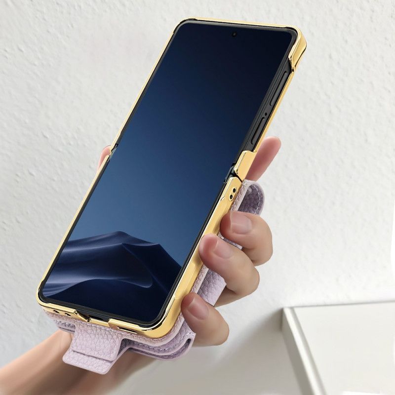 Hülle Für Samsung Galaxy Z Flip 7 Spiegel Und Kartenhalter